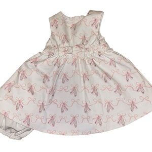 NWT Kate Spade New York Baby Girl Ballet Shoe Sleeveless Dress with Diaper Cover